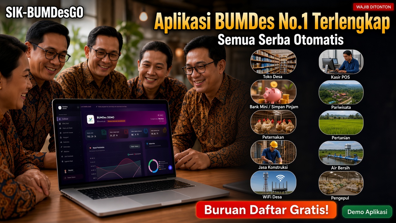 Sik-BUMDesGO Aplikasi Laporan Keuangan BUMDes Premium